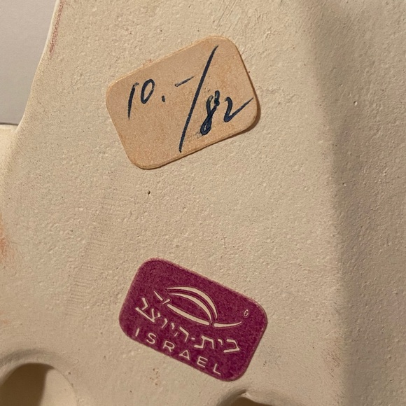 Israel Handmade Jewish Family Trio Ceramic Wall Hanging Art - Picture 6 of 6